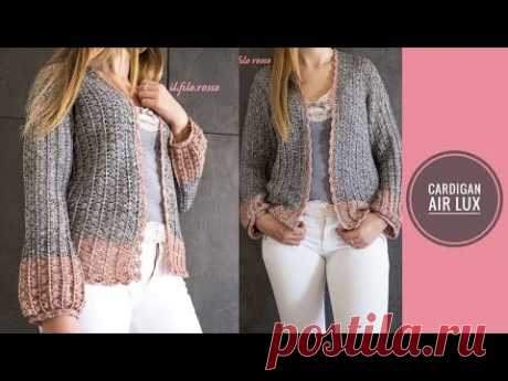 CARDIGAN UNCINETTO "AIR LUX" - Cardigan Crochet "AIR LUX"