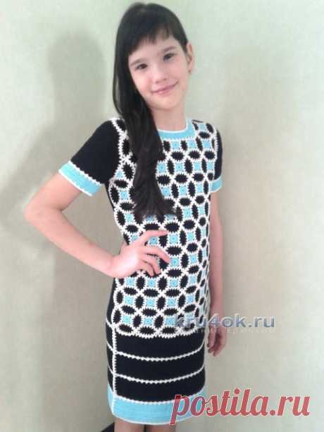 Платье крючком для девочки, 19 моделей со схемами и описанием