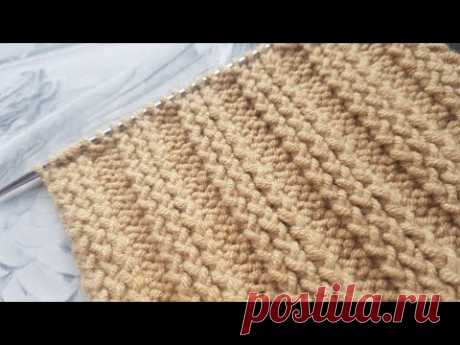 Супер резинка на основе скрещенных петель ❤ knitting pattern.