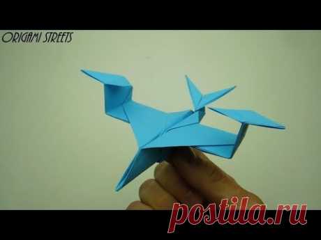 Как сделать вертолёт из бумаги. Оригами вертолёт из бумаги.