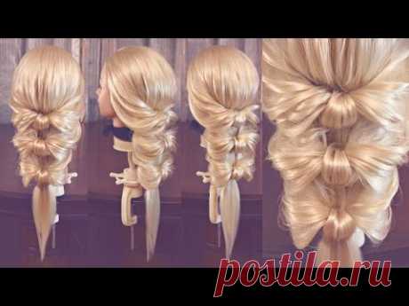 Причёска на резинках - &quot;Бантики&quot; - Hairstyles by REM