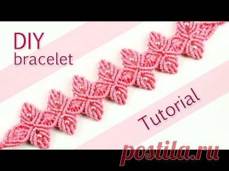 Macramé Flower Petal Bracelet Tutorial