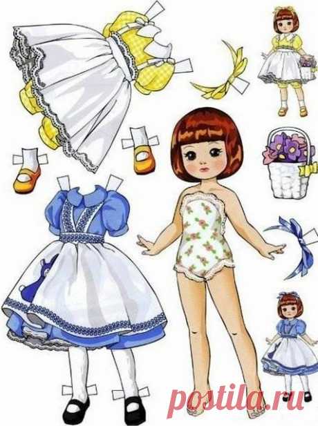 Красивые бумажные куклы + одежда для бумажной куклы