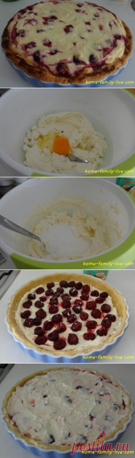 Пирог с вишней - Кулинарные рецептыКулинарные рецепты