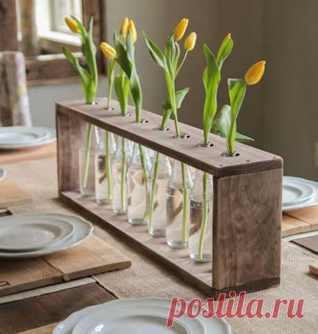 Вторая жизнь бутылок — Сделай сам, идеи для творчества - DIY Ideas