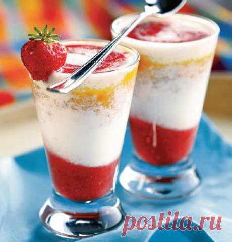 Полосатый йогурт, десерт. Пошаговый рецепт с фото на Gastronom.ru