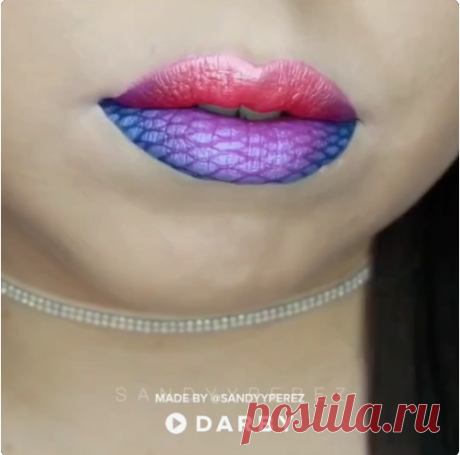 (44) Pinterest - How to Get Mermaid Lips #makeup #makeuptips #makeuptricks #makeuptutorial | Beauty Ideas