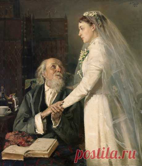 Картина в деталях: «К венцу. Прощание» Владимира Маковского