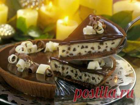 Сливочно-шоколадный торт-чизкейк | Эфария