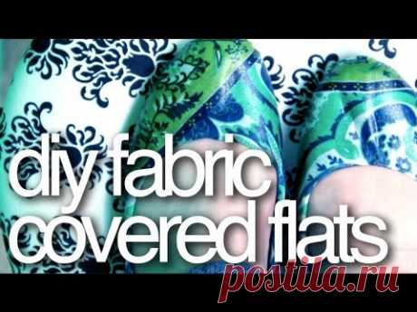 DIY Fabric Covered Shoes
