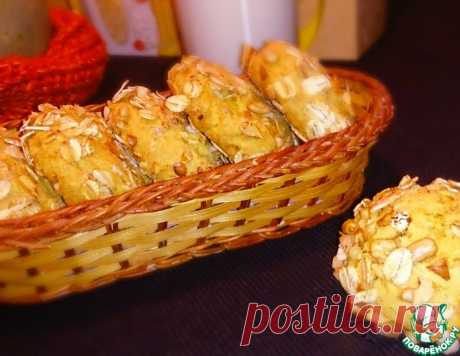 Тыквенное печенье с геркулесом и орехами – кулинарный рецепт