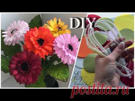 МК 🌿🌺🌿 ИНТЕРЬЕРНАЯ КОМПОЗИЦИЯ 🌿🌺🌿 всё ГЕНИАЛЬНОЕ - ПРОСТО🌿🌺🌿 ГЕРБЕРЫ | DIY 🌿🌺🌿 HOME DECOR