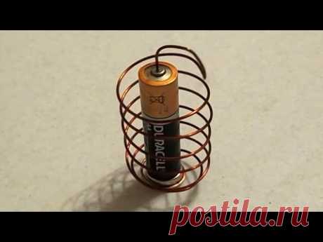 Wie man einen einfachen homopolaren Motor - YouTube