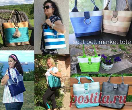 Seat Belt Series: Market Tote Sewing Pattern от CozyNestDesign