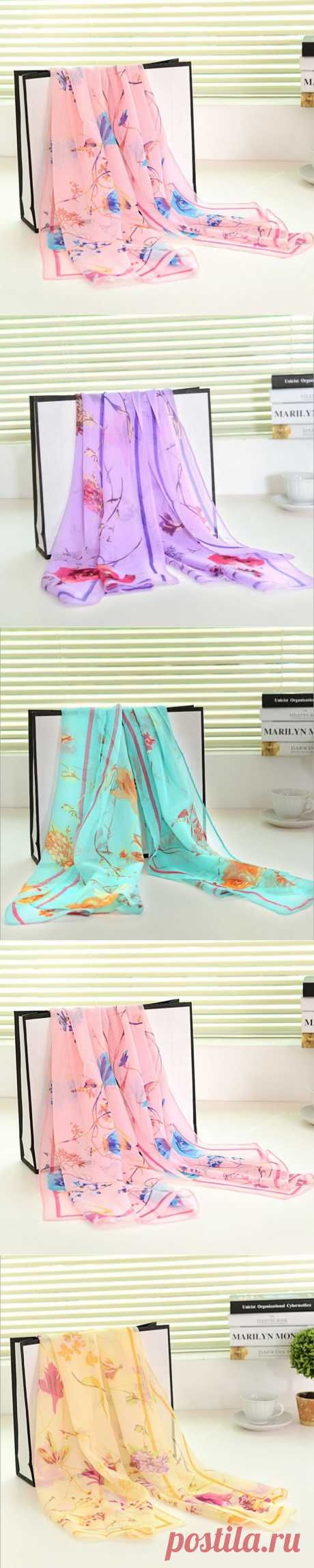 Aliexpress.com : Buy Long Chiffon Silk scarves/1PC 50*160cm Fashion New Design Peacock &amp; Flower print scarves Christmas Gifts from Reliable gift usb flash drive suppliers on The perfect pair | Alibaba Group