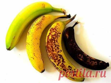 Какие бананы надо есть: зеленые или с темными точками?