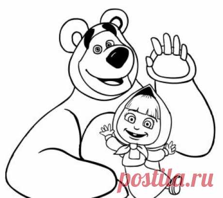 эскиз картинки маша и медведь для торта: 10 тыс изображений найдено в Яндекс.Картинках