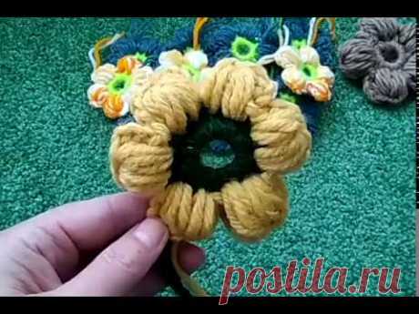 Вязаные цветы/ crochet flowers/ как связать простой цветочек крючком