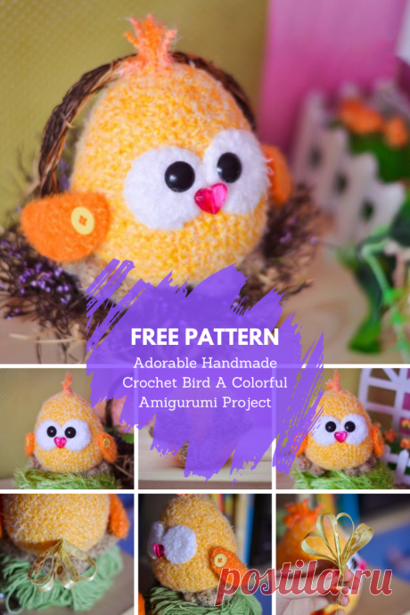 Adorable Handmade Crochet Bird A Colorful Amigurumi Project