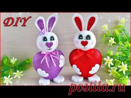 💕 КРОЛИК🐰 ЗАЙКА с СЕРДЕЧКОМ 💕 Символ года 2023💕 ВАЛЕНТИНКА своими руками. St. Valentine's Day