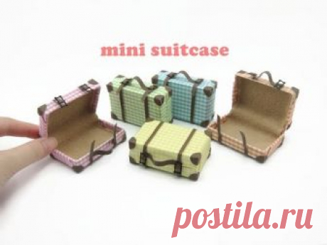 DIY Miniature Doll Mini Suitcase Bag