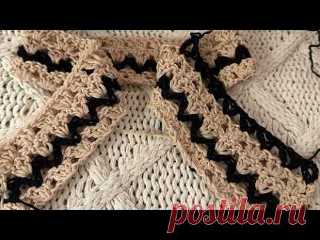 Узор крючком, для летних изделий #crochet #узоркрючком