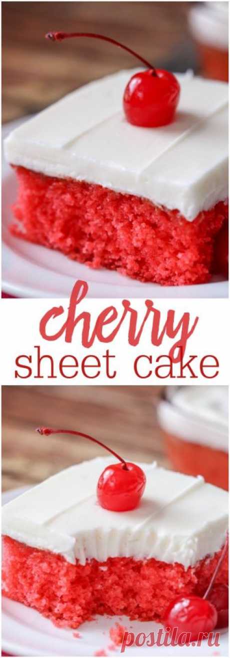 Cherry Sheet Cake - Lil' Luna