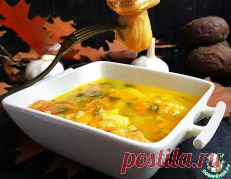 Суп из замороженных лесных грибов – кулинарный рецепт