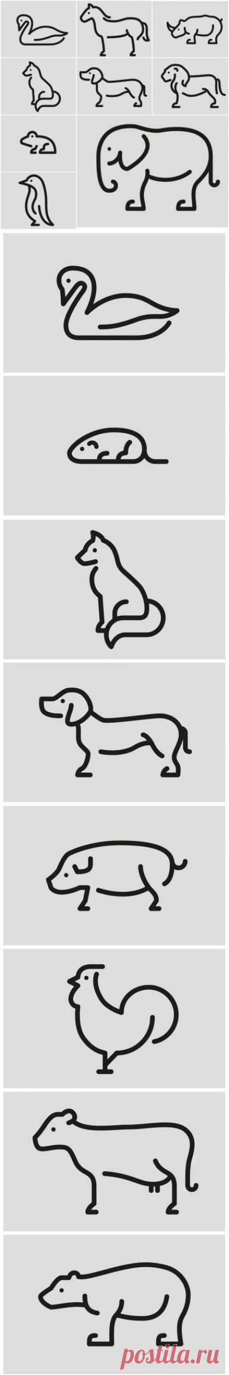 Animal Pictograms | www.FabArtDIY.com