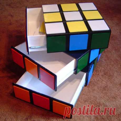 Комод в виде кубика Рубика (Diy)