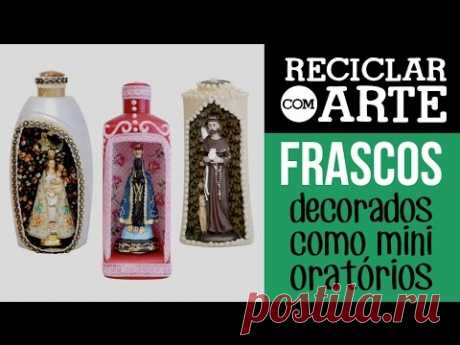 Mini Oratórios feitos de PET - Reciclar com Arte