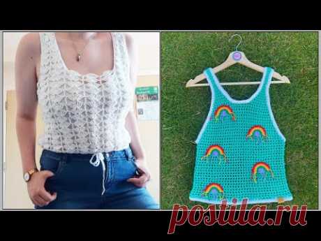 Most Attractive Crochet Vest Tops Patterns ||Crochet Knit Vest Top Designs
