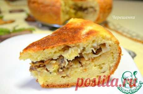 Творожный пирог с мясом и капустой в мультиварке - кулинарный рецепт