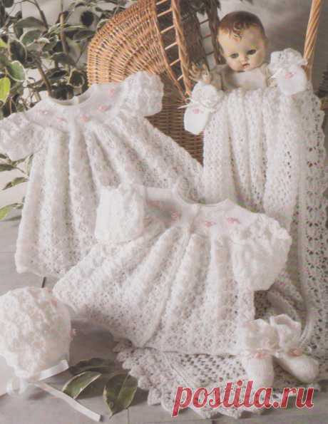 vintage baby knitting pattern for 3 ply layette set blanket booties dress bonnet matinee jacket including premature sizes This item is a PDF file of the knitting pattern for these gorgeous baby items.    The pattern will be available for download upon receipt of payment, for you to print out or read from your computer.    Traditional and beautiful, knit with 3 ply yarn. A wonderful array of items, in sizes 12 up to 18 inches.