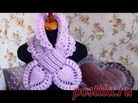 Шарф крючком//Crochet scarf