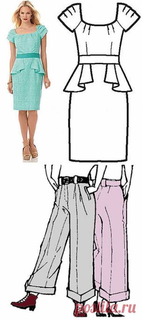 Выкройки - Все выкройки. Бесплатные выкройки женской одежды с описанием как шить юбки, брюки, платья.