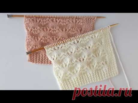 Dalgalı ajurlar ✔️Kolay yelek hırka şal örgü modelleri ✔️Knitting Patterns