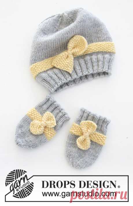Комплект из шапки и рукавичек Little Miss Ribbons Mittens - блог экспертов интернет-магазина пряжи 5motkov.ru