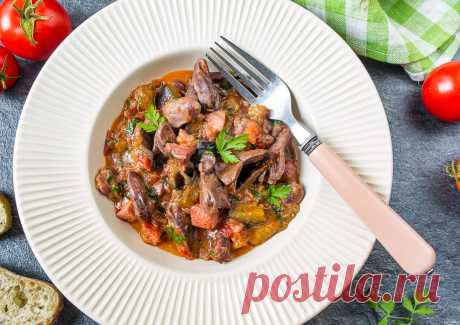 Рецепт рагу из куриных сердечек с ветчиной и баклажанами с фото пошагово на Вкусном Блоге