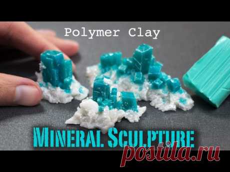 Polymer Clay Gemstone Dioptase | How to Sculpt Tutorial