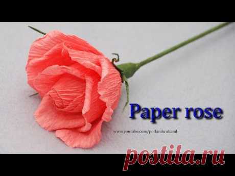 Роза из бумаги. Букет из конфет / DIY Paper rose. - YouTube