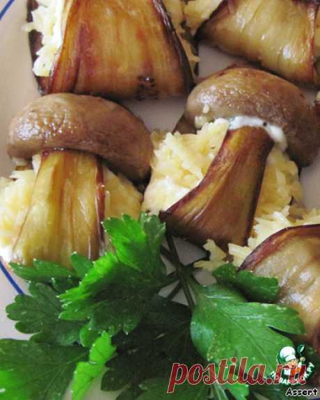 Закуска из баклажанов с грибами и сыром - кулинарный рецепт