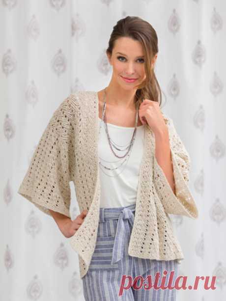 Light as Air Kimono Crochet Pattern Design is made using 4 (4, 4, 5, 5)