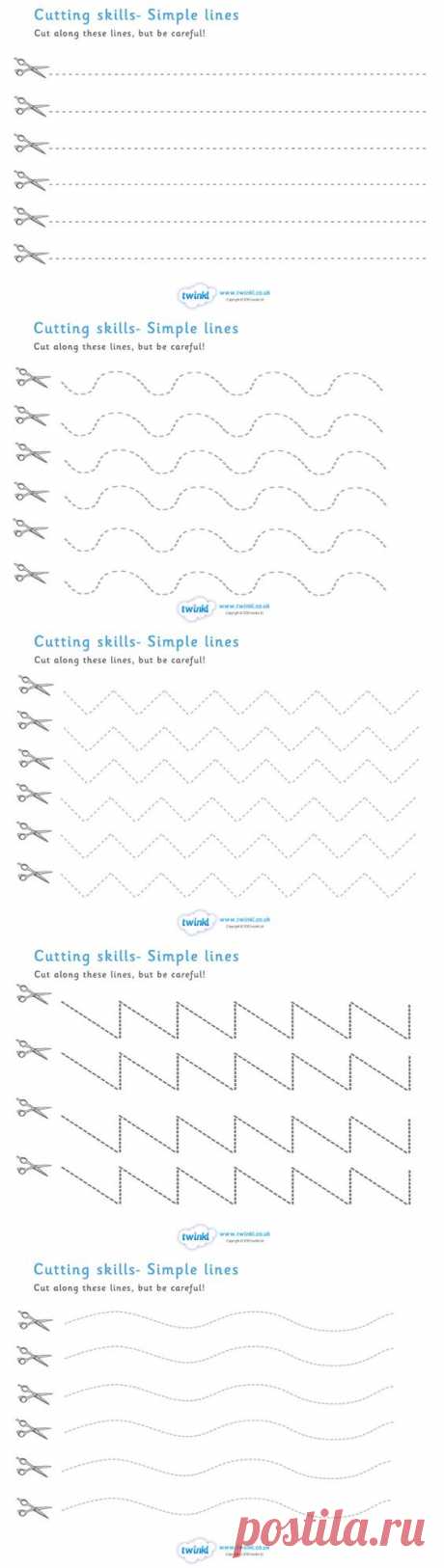 (690) Twinkl Resources &gt;&gt; Cutting Skills Worksheets &gt;&gt; Classroom printables for Pre-School, Kindergarten, Elementary School and beyond! Worksheets, Scis…