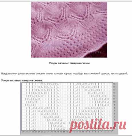 Еще немного схем / Вязание спицами / Вязание для женщин спицами. Схемы вязания спицами