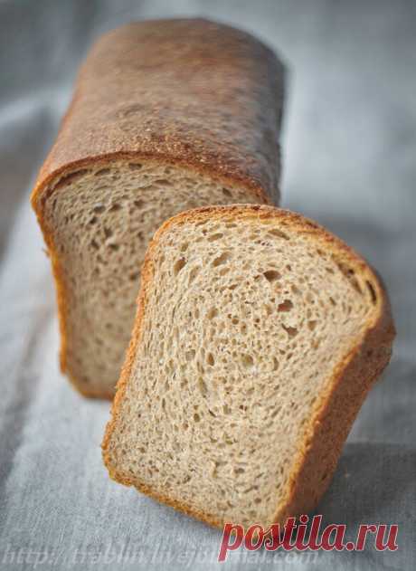 Пшенично-ржаной хлеб на закваске.
