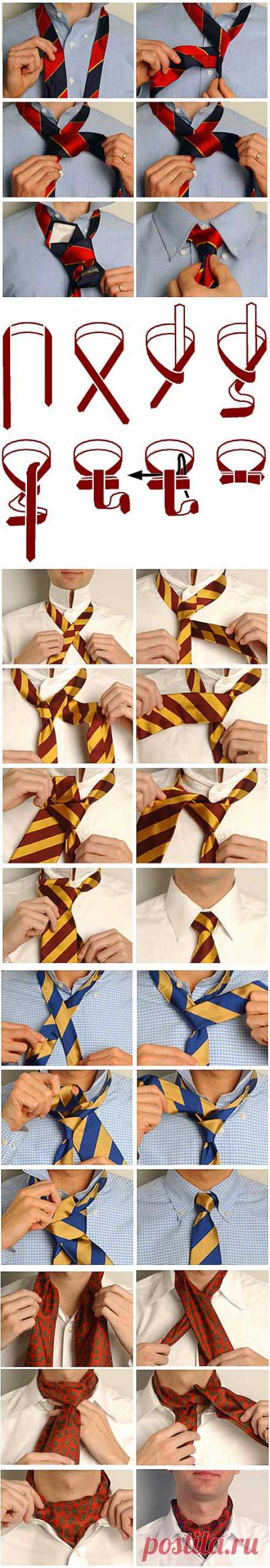 Завязываем галстук. 8 вариантов.