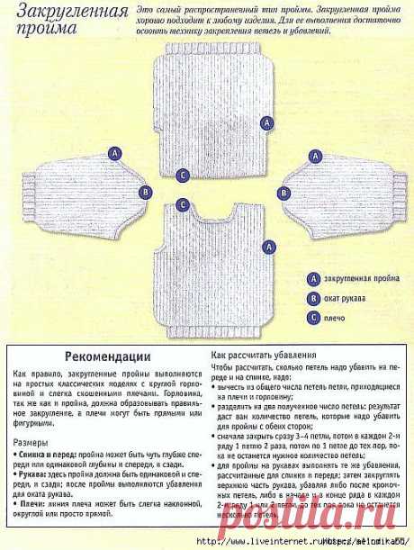 Учимся вязать рукава и проймы.