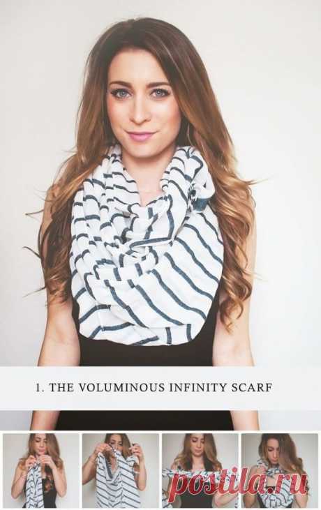 12 креативных идей с шарфом / Все для женщины