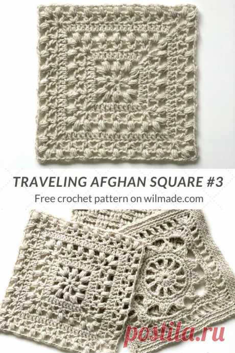 Crochet Afghan Square #3 - Tulips from Holland by Wilmade